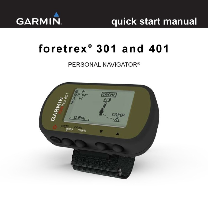 Garmin Foretrex 301 - Hiking GPS Receiver Instruction manual