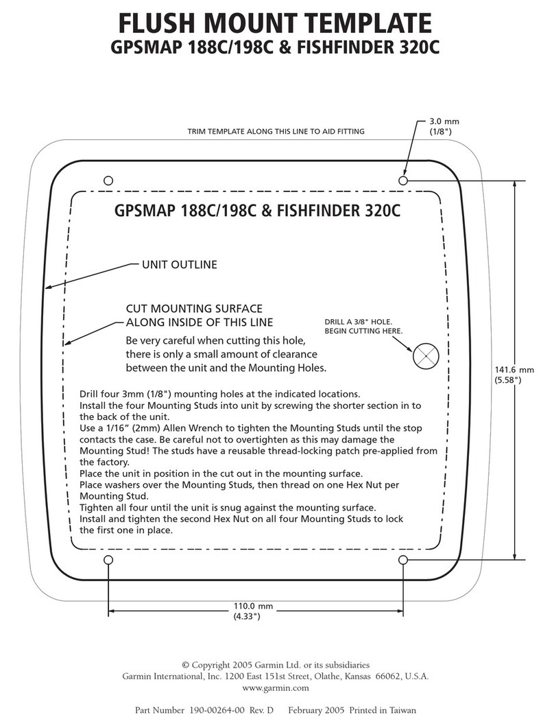 Garmin Fishfinder 320C Template manual