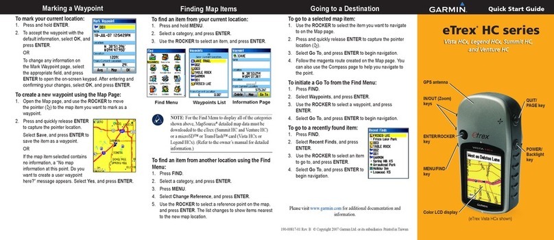 Garmin eTrex Legend HCx quick start guide