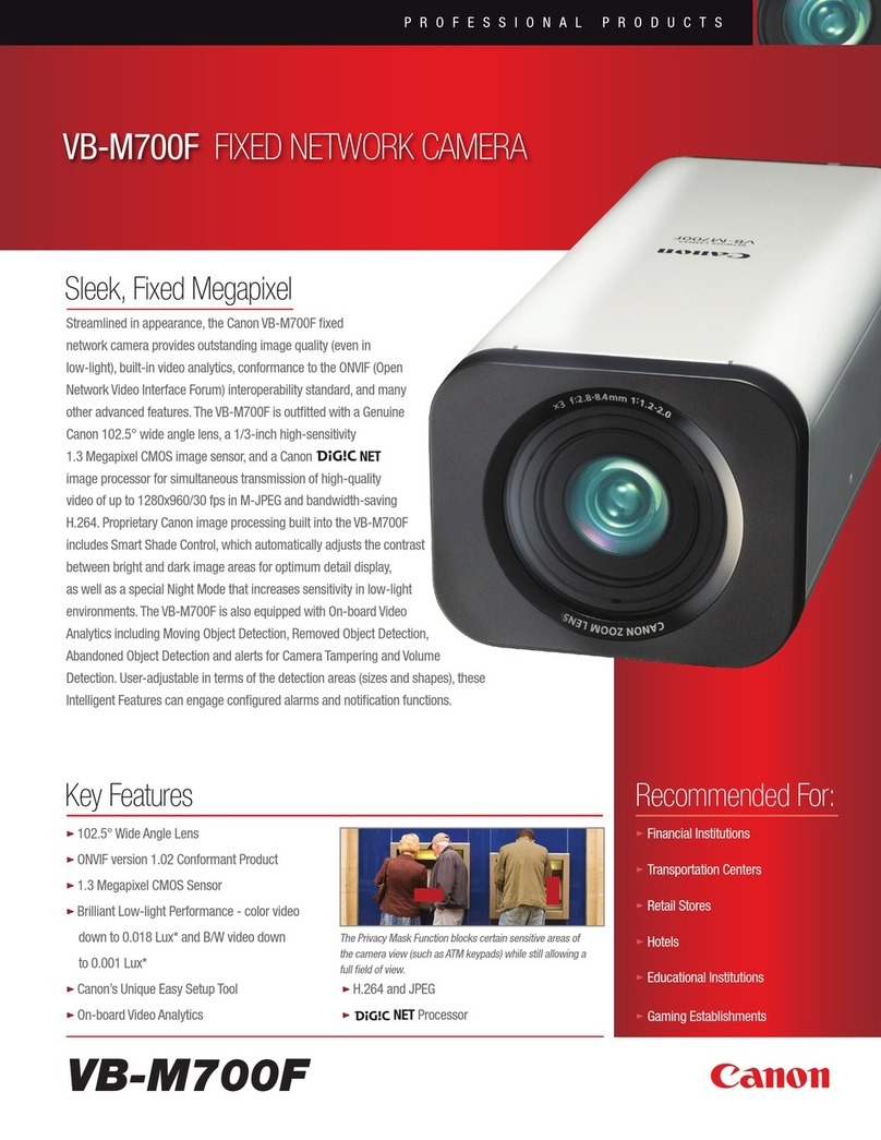 Canon VB-M700F User manual Canon VB-M700F User manual