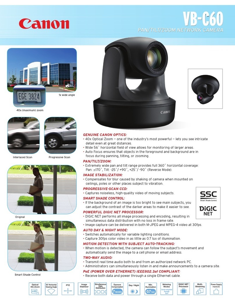 Canon Vb-C60 - Ptz Network Camera User manual