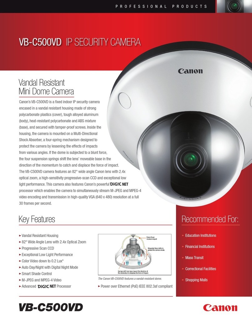 Canon VB-C500VD User manual