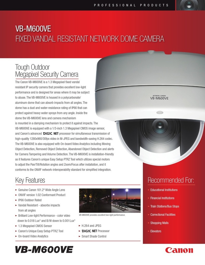Canon VB-M600VE User manual