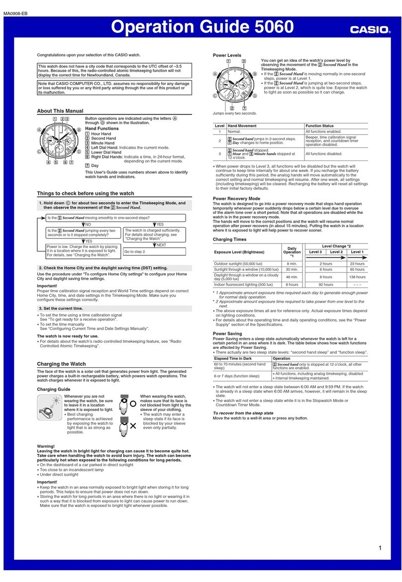 Casio 5060 User manual
