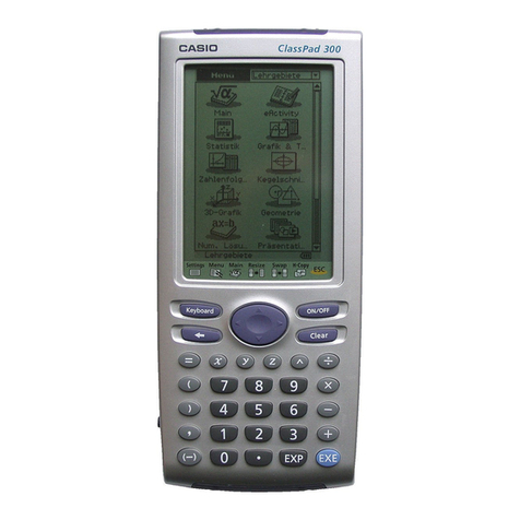 Casio CLASSPad300 - ClassPad 300 Touch-Screen Graphing Scientific... User manual