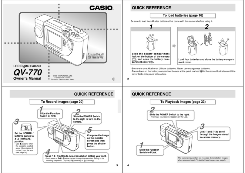 Casio QV-770 User manual