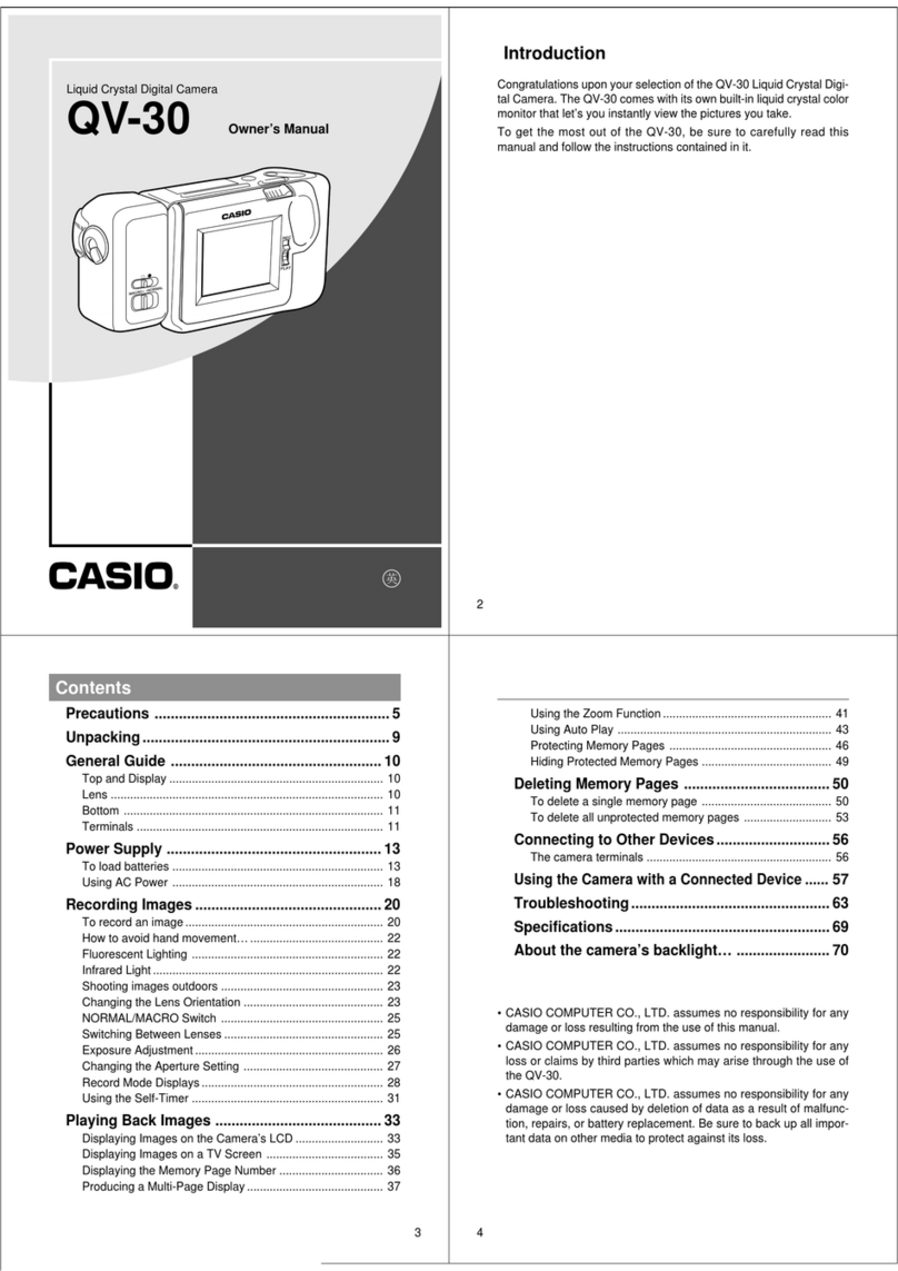 Casio QV-30 User manual