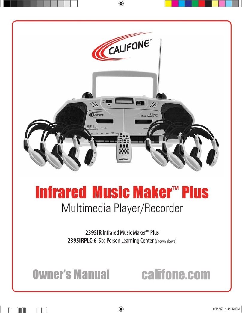 Califone Music Maker owner's manual