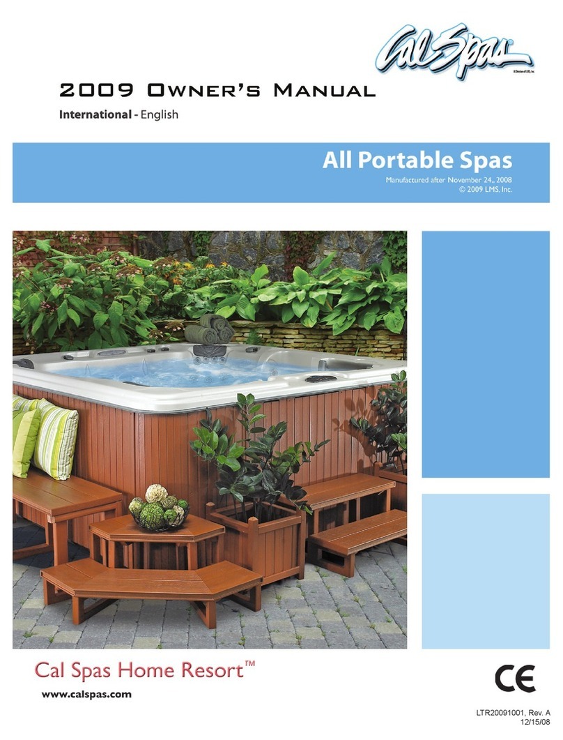 Calspas Portable Spas User manual Calspas Portable Spas User manual