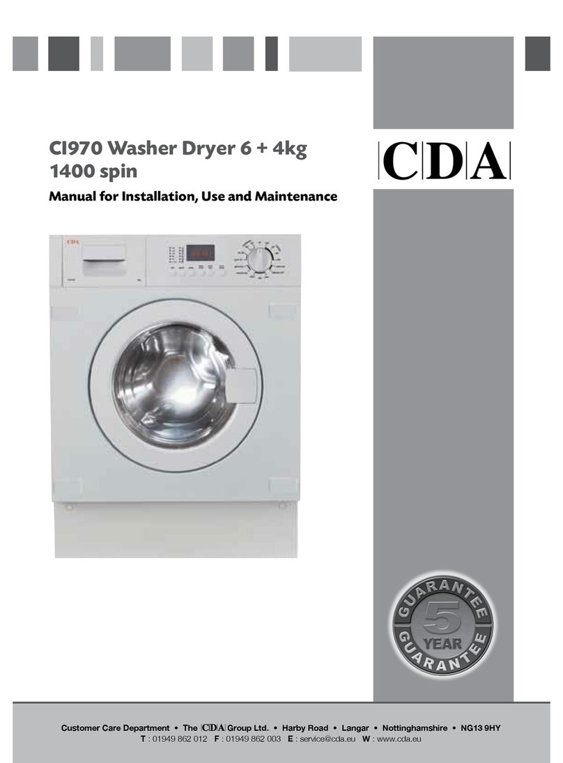 CDA CI970 Manual for installation, use and maintenance