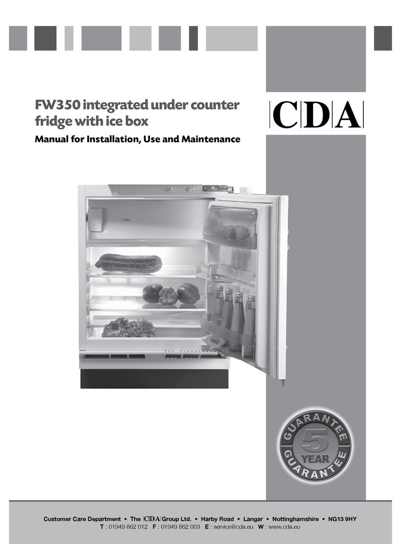 CDA FW350 Manual for installation, use and maintenance