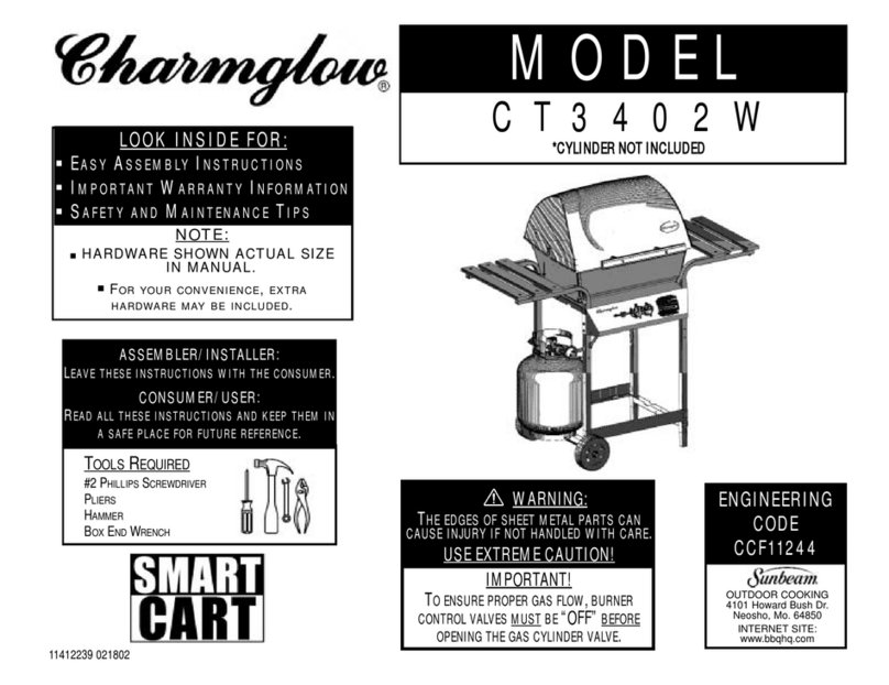 Charmglow CT3402W User manual