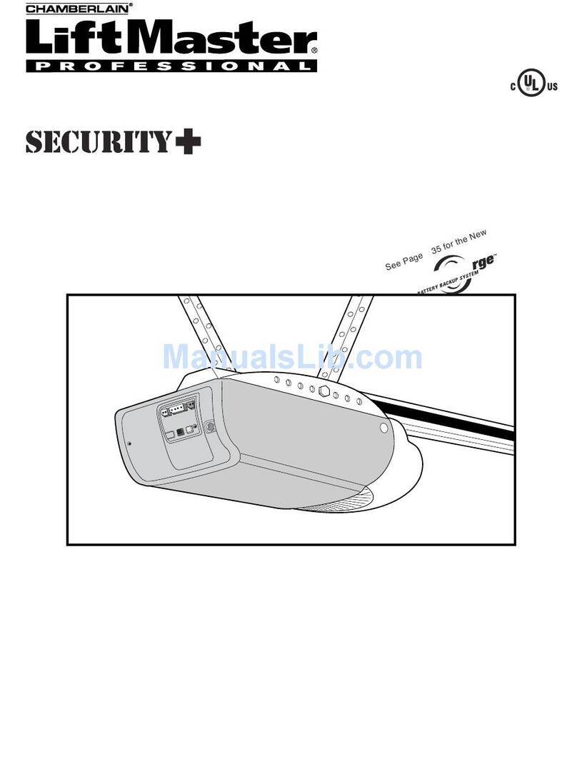 Chamberlain security+ 3500D owner's manual