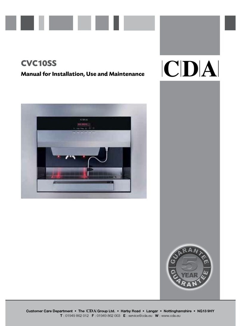 CDA CVC10SS Reference manual