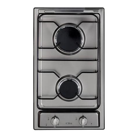 CDA GAS HOBS HCG301 Installation & use manual