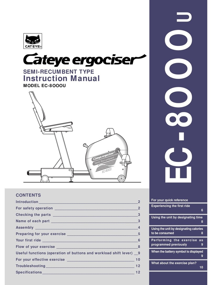 Cateye Ergociser EC-8OOOU instruction manual
