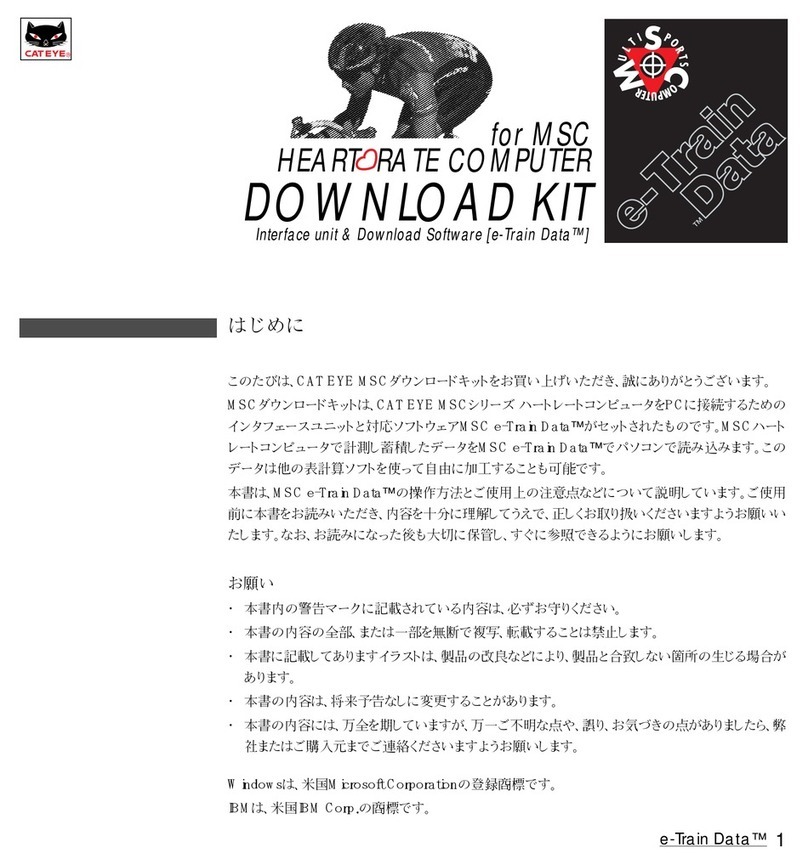 Cateye Heart Rate Computer brochure