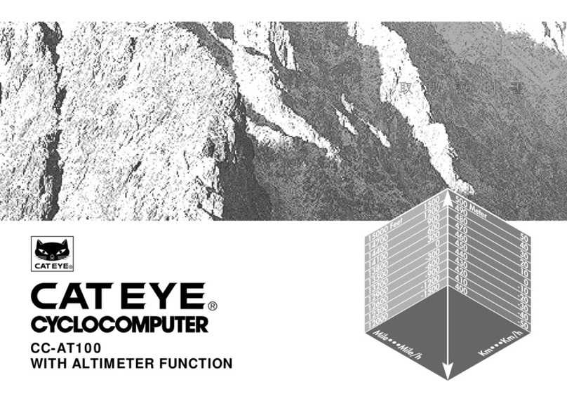 Cateye CC-AT100 (ALTIMETER) User manual