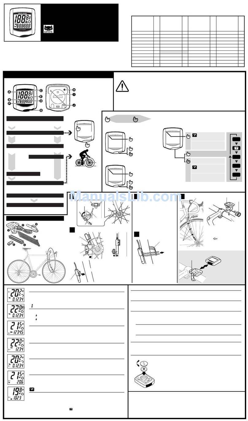 Cateye CC-VL200 manual
