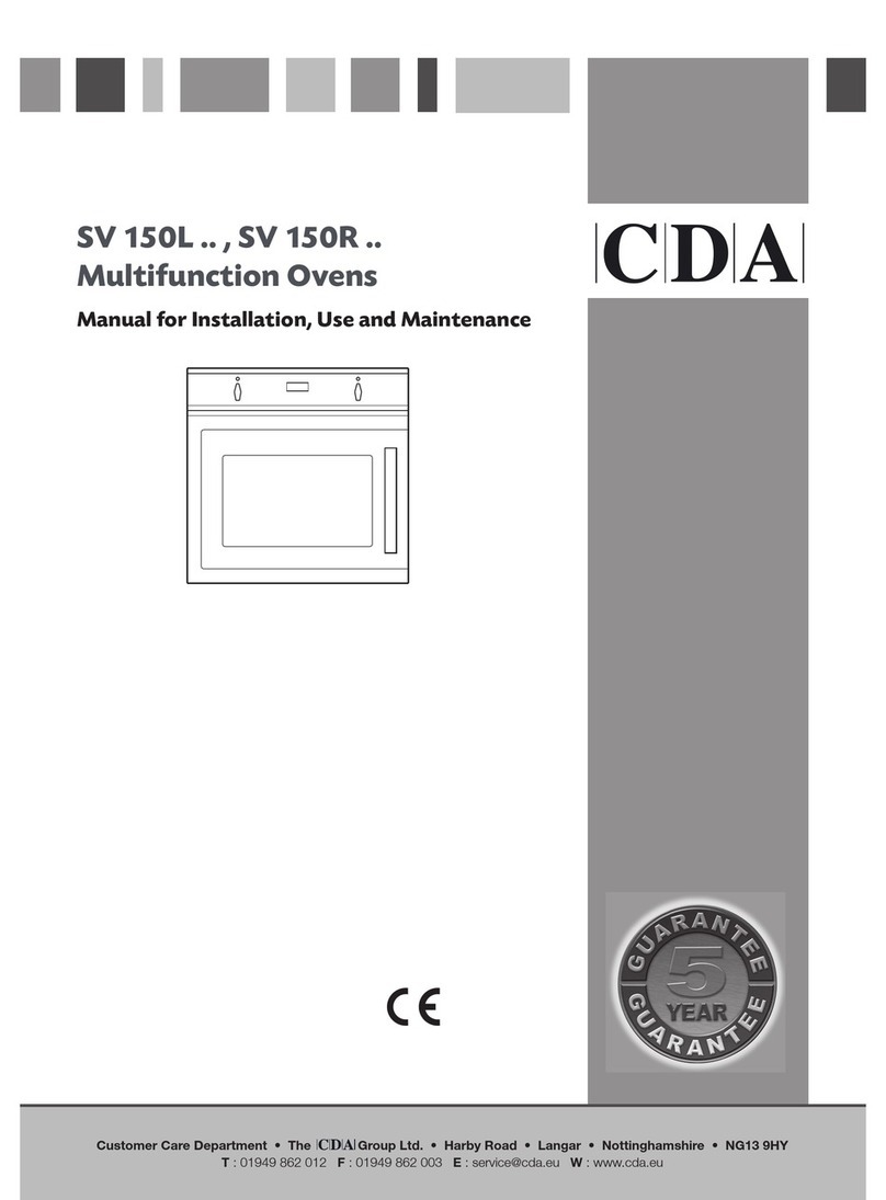 CDA SV 150L Series Instructions for use