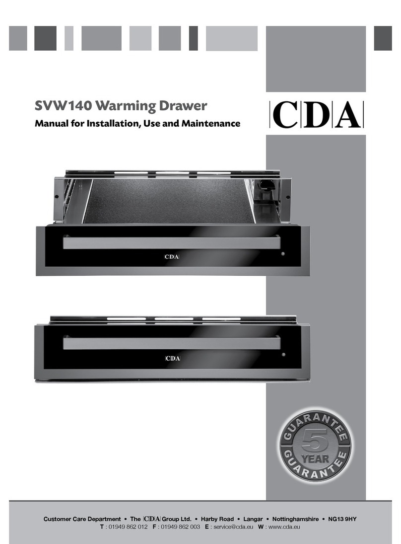 CDA SVW140 Reference manual CDA SVW140 Reference manual
