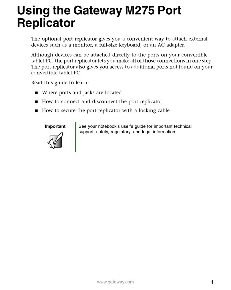 Gateway M275 user guide