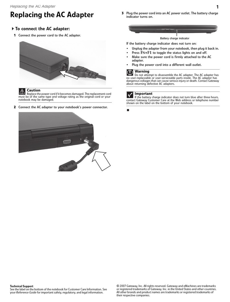 Gateway M-6752 User manual
