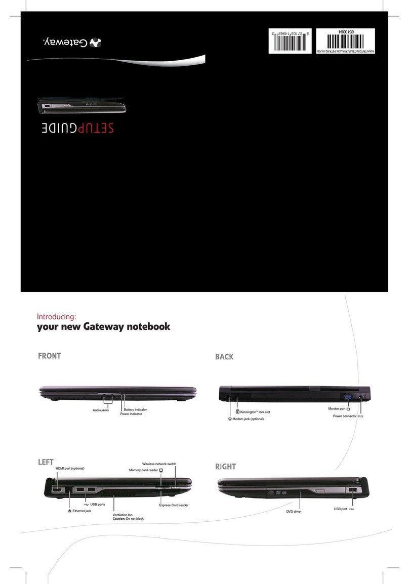 Gateway M-1634u User manual