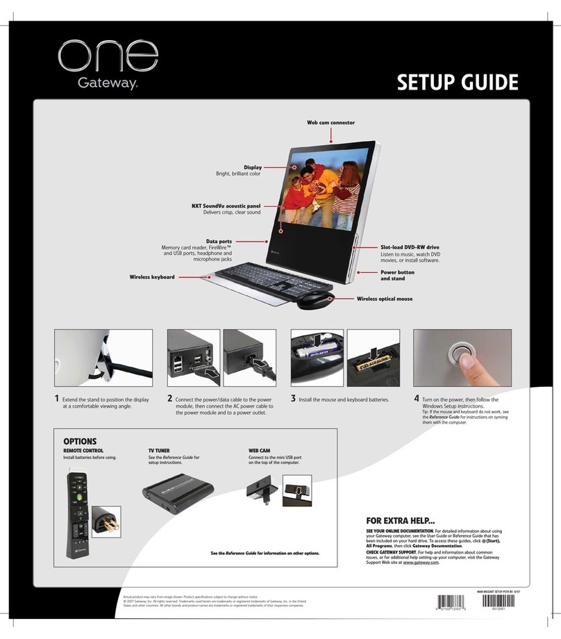 Gateway GZ7112 User manual