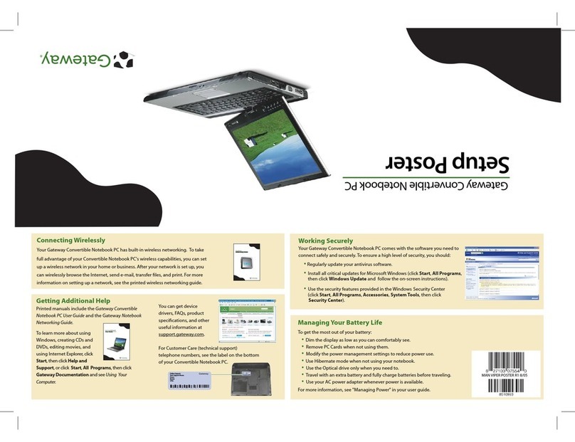 Gateway M280 How to use