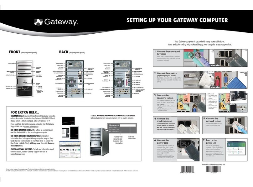 Gateway FX510 User manual