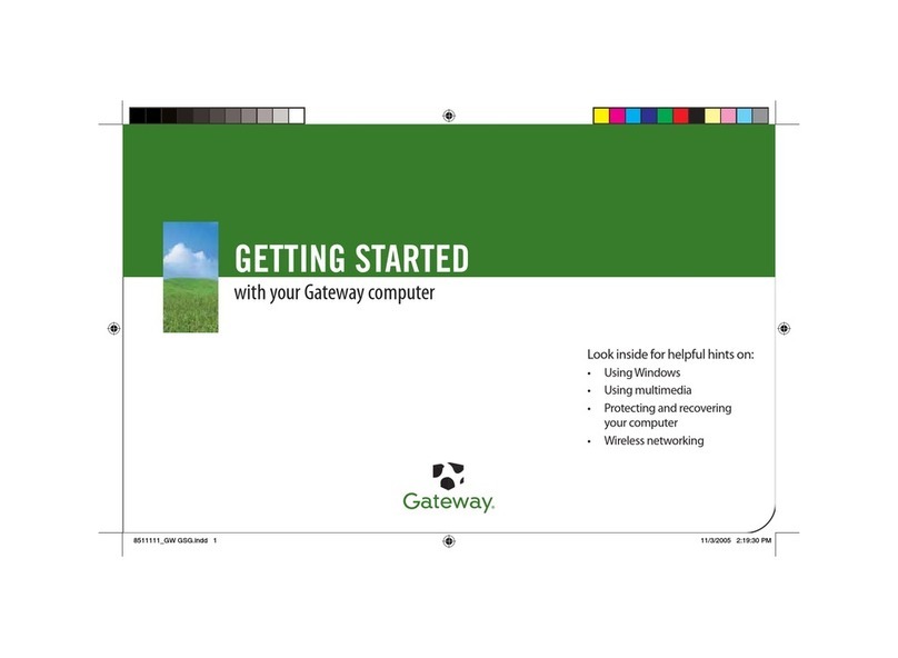 Gateway MX6708 User manual
