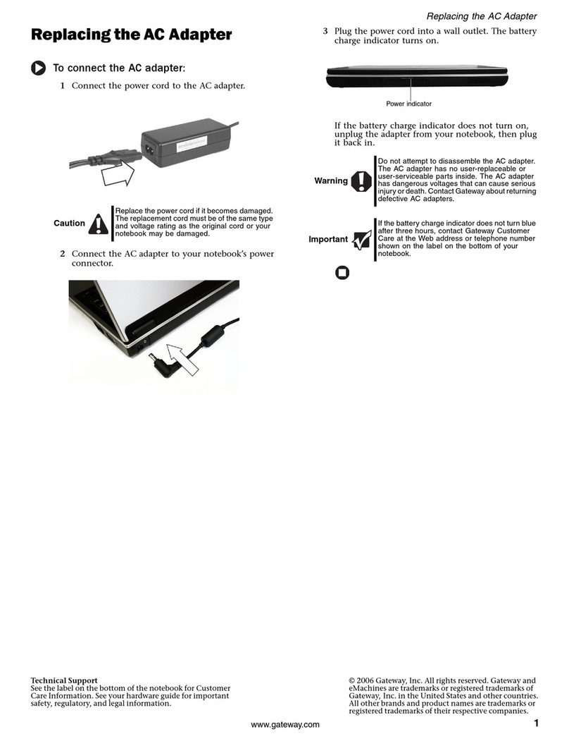 Gateway MX3311 Parts list manual