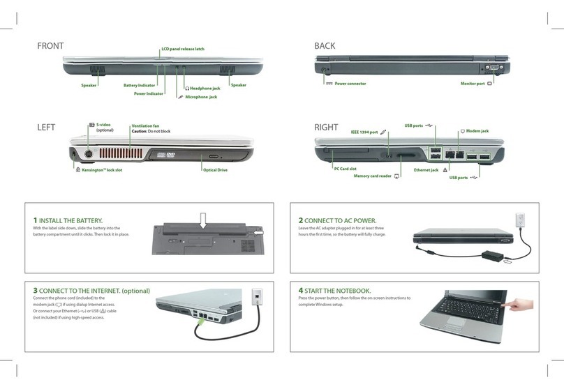 Gateway MX6440 - Notebook Computer User manual