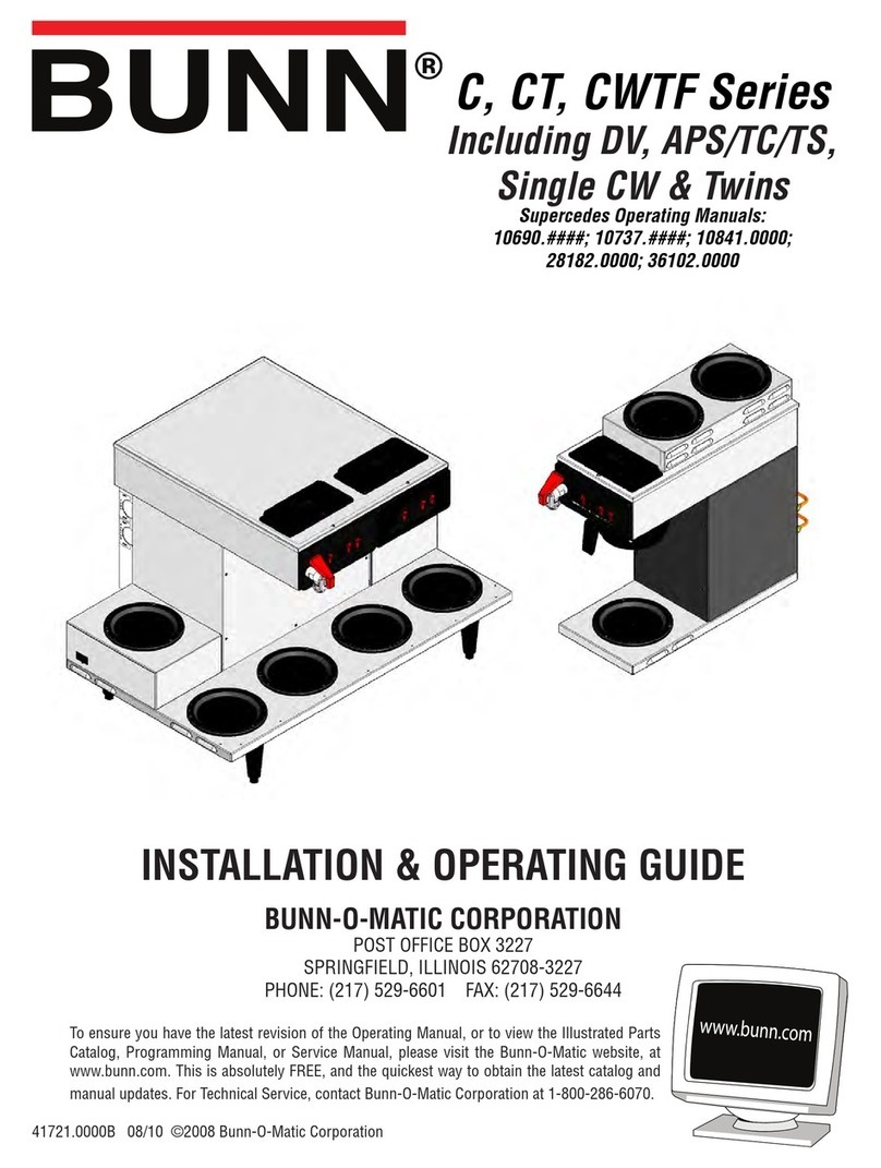 Bunn CT Series Troubleshooting guide