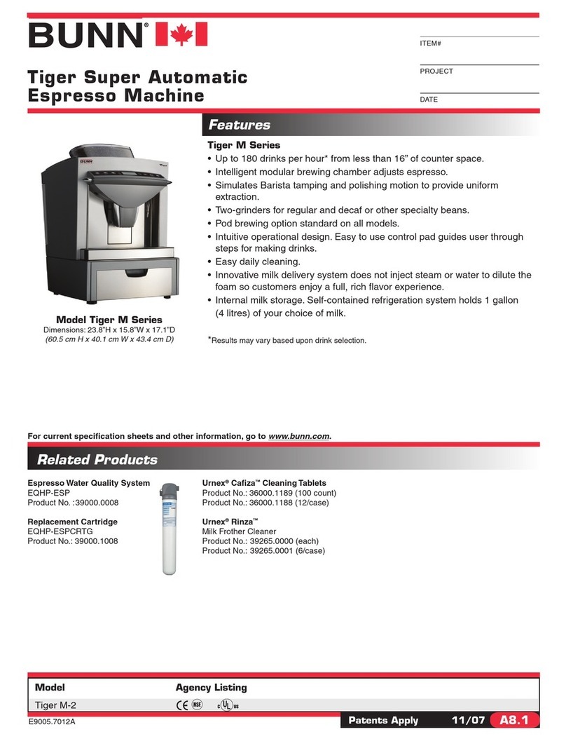Bunn Tiger M-2 User manual