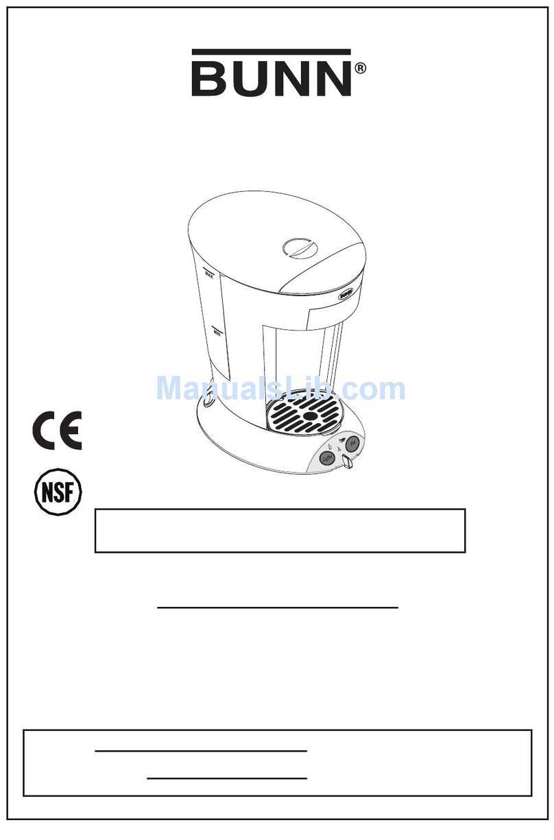 Bunn My Cafe Coffemaker User manual