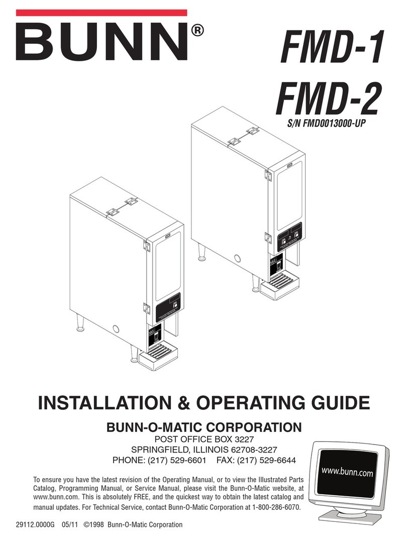 Bunn FMD-1 Installation guide