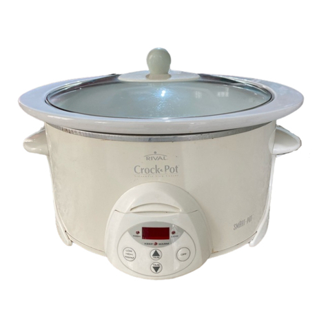 Crock-Pot Stoneware Slow CookerRival User manual