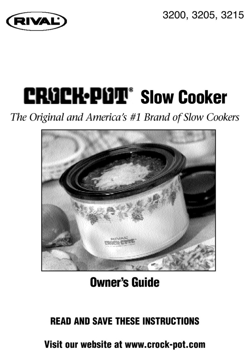 Crock-Pot 3200 User manual