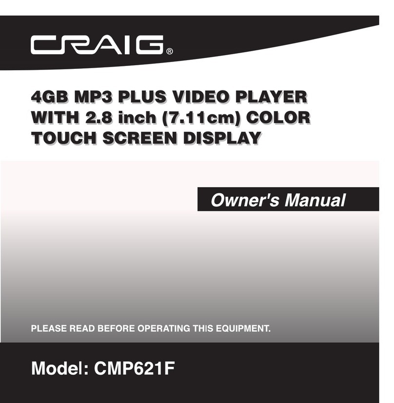 Craig CMP621F owner's manual