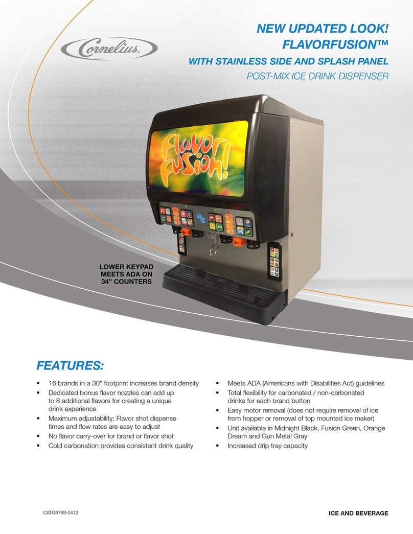 Cornelius Flavorfusion Ice Drink Dispenser with Flavor... User manual Cornelius Flavorfusion Ice Drink Dispenser with Flavor... User manual