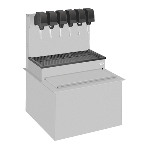 Cornelius Drop-In Post-Mix Dispenser 2323 Universal Technical specifications