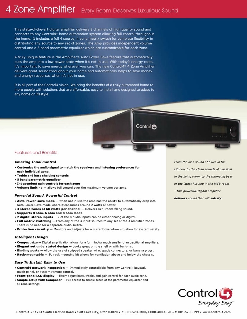 Contro l4 C4-8AMP1-B User manual