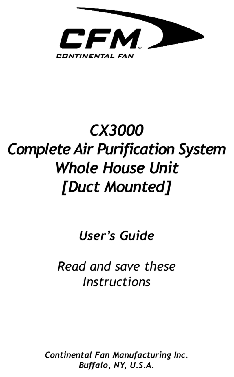 CFM CX3000 User manual