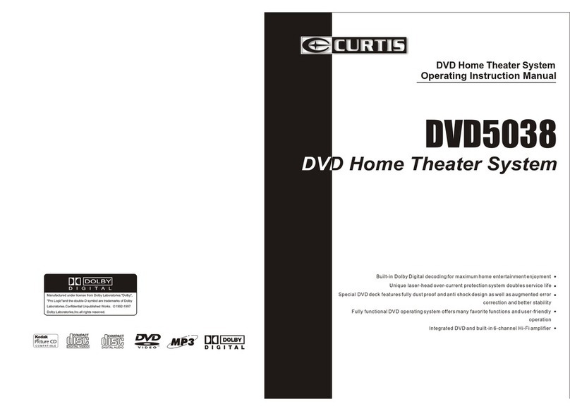 Curtis DVD5038 Operating instructions manual