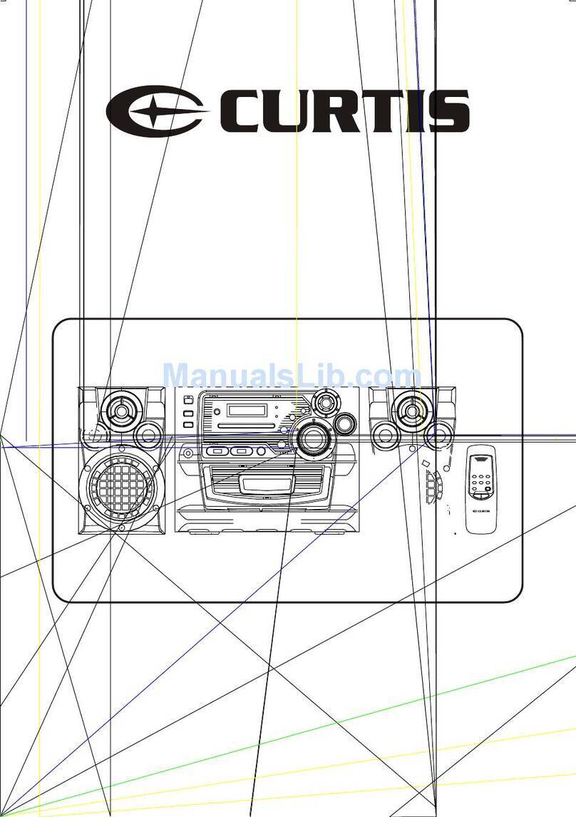 Curtis RCD858 instruction manual