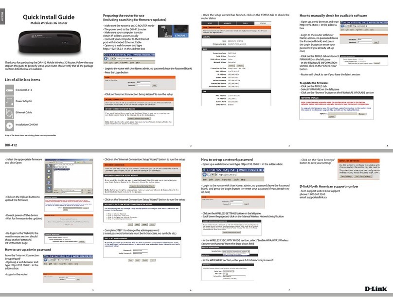 D-Link DIR-412 User manual D-Link DIR-412 User manual