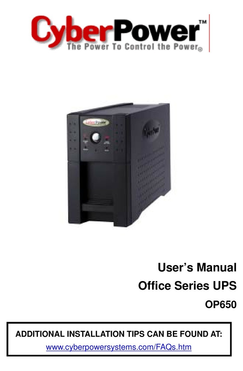 CyberPower OP650 user manual