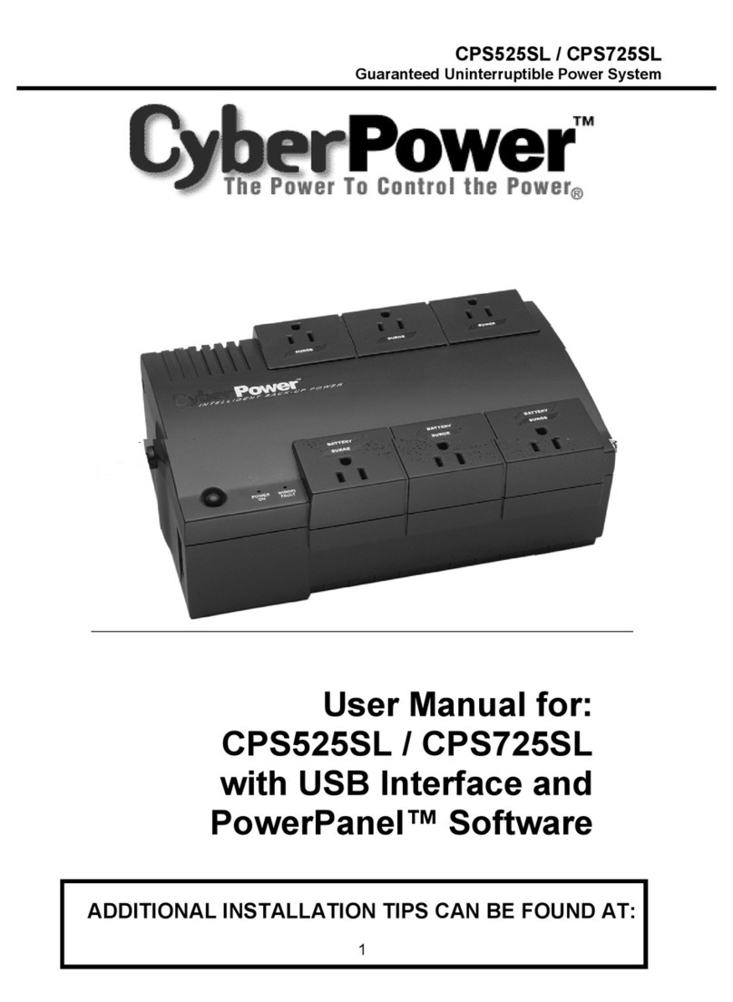 CyberPower CPS525SL user manual